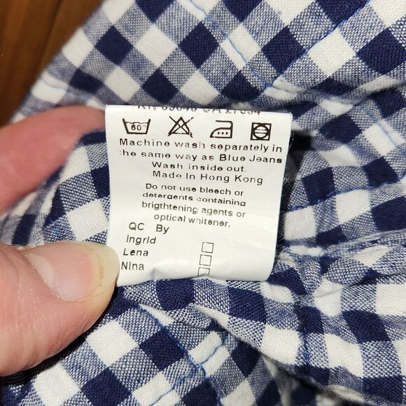 Blue Willi's Dark Blue Button-up Jacket Women's Size L Coat Cotton Knit - Picture 5 of 10